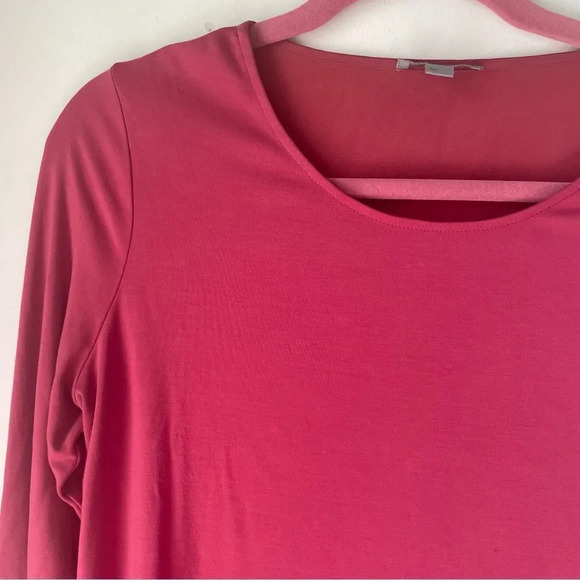 COS raspberry pink silk back long sleeve top S - Picture 8 of 12